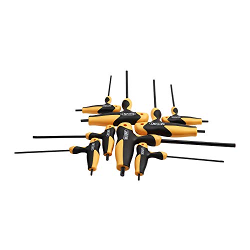 Juego de 8 llaves Torx con mango ergonómico en T, acero de aleación CR-V, Kit de herramientas portátil de fácil almacenamiento, útil para el mantenimiento casero y reparación de vehículos, T9-T40
