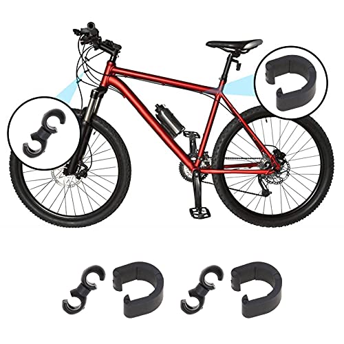 Juego de abrazaderas de freno de bicicleta, 40 unidades, clips en C y clips en S para bicicleta de carretera MTB bicicleta de carretera plegable cables de cambio de cambio de freno