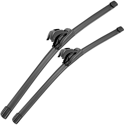 Juego de escobillas limpiaparabrisas delanteras tipo gancho, 48,26 cm A 48,26 cm A #VWLT83-96-F