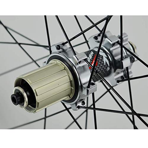 Juego de Ruedas de Bicicleta de Carretera Ultraligero 700C, Rueda de Freno de Disco de Carretera de ciclocross, Freno V/C, Rueda de Doble Pared de 40 MM, 7-12 velocidades