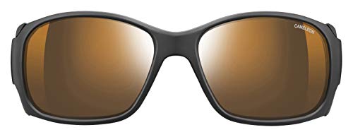 Julbo Monterosa Cameleon – Gafas de Sol, Lente ahumada antiempañamiento, para Mujer, Color Negro Mate/Negro