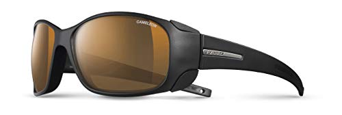 Julbo Monterosa Cameleon – Gafas de Sol, Lente ahumada antiempañamiento, para Mujer, Color Negro Mate/Negro