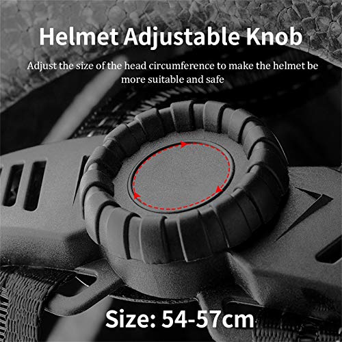 Junior Kids Bike Helmet - Casco de Ciclismo para jóvenes Mountain Bike Dial Ajustable Visor removible Boys Girls 4 Color 54-57CM