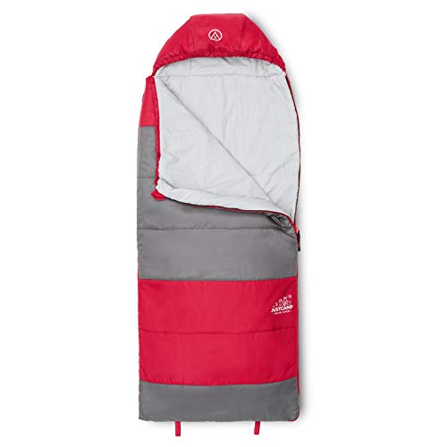 Justcamp Melvin Junior, Saco de dormir niños, manta saco de dormir para niños, rectangular