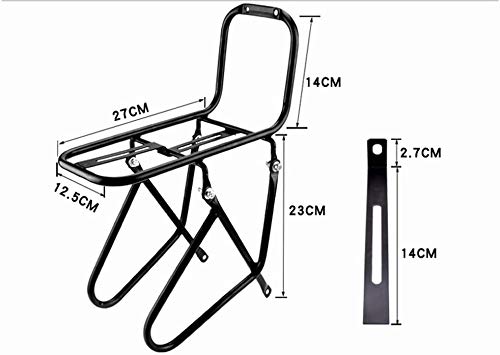 JXS-outdoor Delante del Estante del Pannier - Bicicletas de montaña - Material Acero no es fácil de Rust - Puede Transportar 15 kg