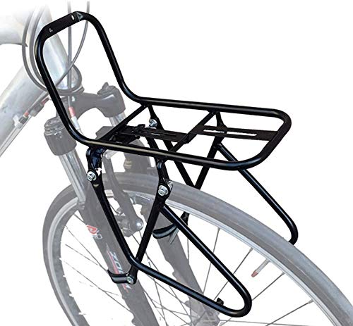 JXS-outdoor Delante del Estante del Pannier - Bicicletas de montaña - Material Acero no es fácil de Rust - Puede Transportar 15 kg