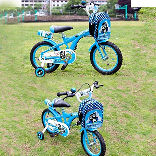 JYTFZD Yuchen- Bicicletas Azules Infantiles Pedal de Bicicleta Parque al Aire Libre Ocio Bicicleta Percibido Bicicleta Bicicleta Muchacho y niña Pedal Bicicleta (Color: Azul, Tamaño: 12inches)