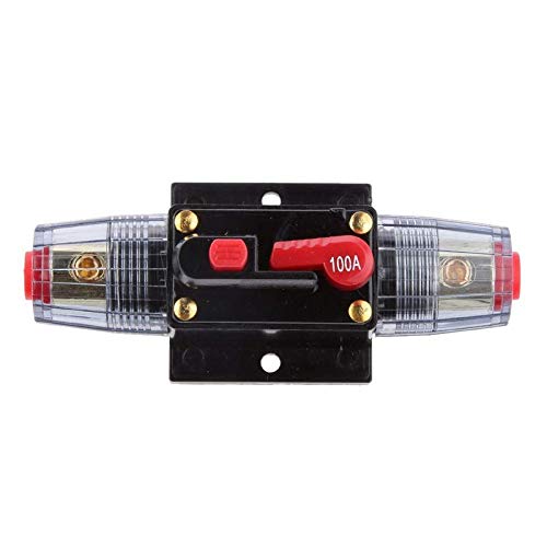 JZK 12 V - 24 V DC 100A Interruptor fusible ajuste manual circuito automático circuito interruptor para audio coche barco bicicletas motocicleta