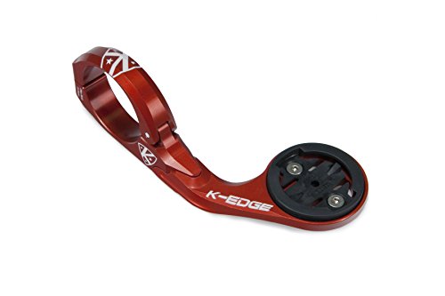 K-EDGE Aero - Soporte de Ordenador para Garmin 520, Color Rojo, Talla única