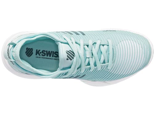 K-Swiss Hypercourt Supreme HB, Zapatos de Tenis Mujer, Icy Morn Stormy Weather White, 39 EU