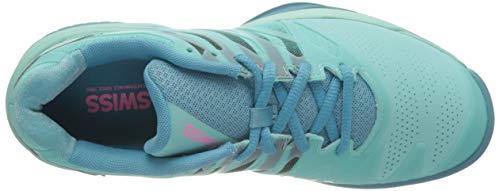 K-Swiss Performance Ultrashot 2, Zapatillas de Tenis Mujer, Azul (Aruba Blue/Malibu Blue/Soft Neon Pink 435), 41.5 EU