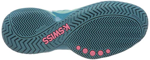 K-Swiss Performance Ultrashot 2, Zapatillas de Tenis Mujer, Azul (Aruba Blue/Malibu Blue/Soft Neon Pink 435), 41.5 EU