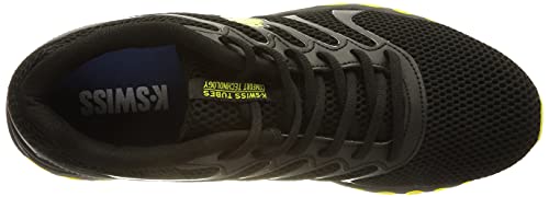 K-Swiss Tubes Comfort 200, Zapatillas Hombre, Black Optic Yellow, 44 EU