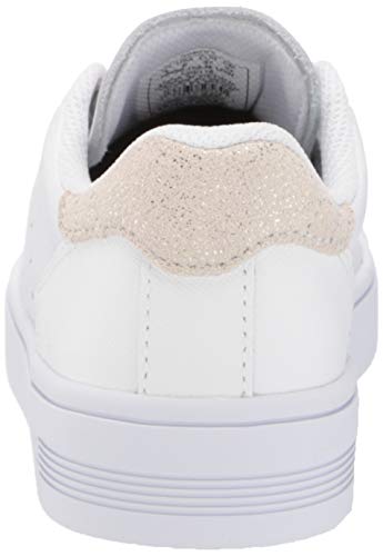 K-Swiss Zapatillas Court Frasco Ii para mujer, blanco (Ante Blanco/Metálico), 37.5 EU