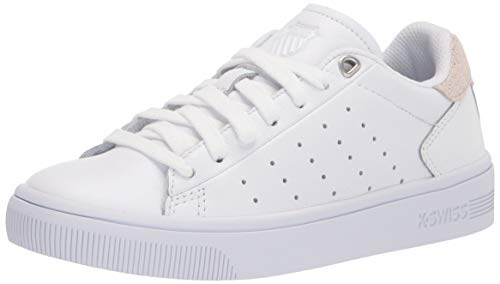 K-Swiss Zapatillas Court Frasco Ii para mujer, blanco (Ante Blanco/Metálico), 37.5 EU