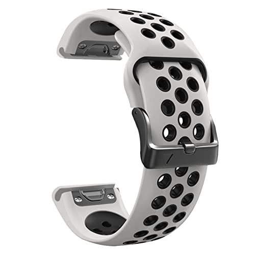 KADIWOAD KKFA - Correa de reloj para Garmin Fenix 6X 6 6s Pro 5S Plus 935 3 HR de liberación rápida de silicona Easyfit (color: blanco, tamaño: 20 mm Fenix 6S Pro)