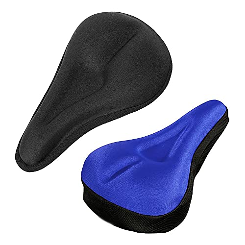 Kaimeilai Funda de gel para sillín de bicicleta, 2 unidades, transpirable, funda de gel para sillín de bicicleta, impermeable, protección contra la lluvia, para bicicletas de montaña y de spinning