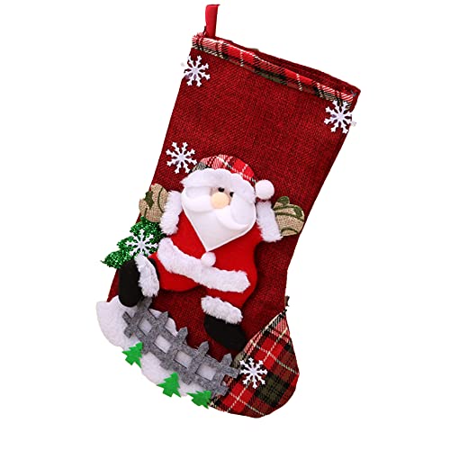 KALIONE Calcetines de decoración de Navidad Calcetines de Navidad Bolsa de regalo Tienda de regalos Pequeña Sorpresa Útil Individualidad Hermoso Interesante Color Calcetín 4 Modelos