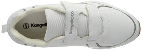 KangaROOS K-Lex V, Zapatillas Unisex Adulto, Blanco (White/Steel Grey 0011), 41 EU