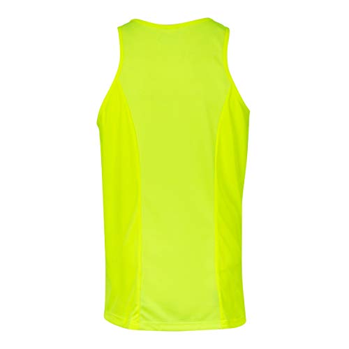 Kappa Fanto Top Running, Hombre, Amarillo Fluor, M