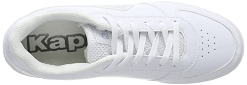 Kappa Matera Unisex, Zapatillas para Correr de Carretera Adulto, 1014 White L Grey, 36 EU