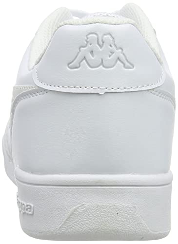 Kappa Matera Unisex, Zapatillas para Correr de Carretera Adulto, 1014 White L Grey, 36 EU