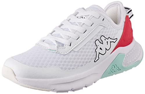 Kappa Tuelo Unisex, Zapatillas para Correr de Carretera Adulto, 1022 White Pink, 38 EU