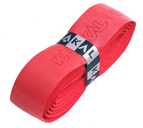 Karakal Super PU – Caja de grips de repuesto para mango rojo – tenis – Squash – bádminton