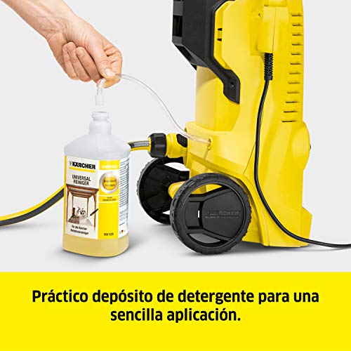 Kärcher Hidrolimpiadora de alta presión K 2 Power Control, inteligente soporte con la App, práctico contra la suciedad diaria, 110 bar, 1.400W, 360L/h