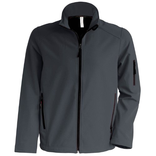 Kariban - Chaqueta softshell 3 capas Modelo Contemporary hombre caballero (Pequeña (S)/Negro)