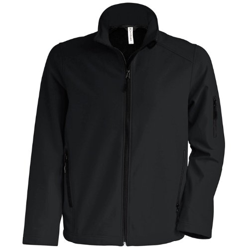 Kariban - Chaqueta softshell 3 capas Modelo Contemporary hombre caballero (Pequeña (S)/Negro)