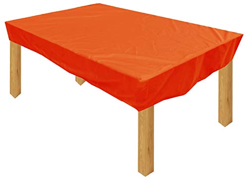 KaufPirat Premium Funda para Muebles de Jardín 275x95x15 cm Cubierta Impermeable Funda para Mesa para Mobiliario de Exterior Naranja