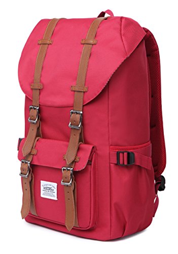 KAUKKO Mochilas Tipo Casual Compartimento para 15" Portátil 22 litros Rojo