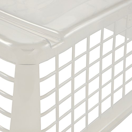 keeeper Cesta de almacenamiento, Plástico resistente (PP), 4,5 l, 30 x 20 x 11 cm, Fred, Transparente neutro