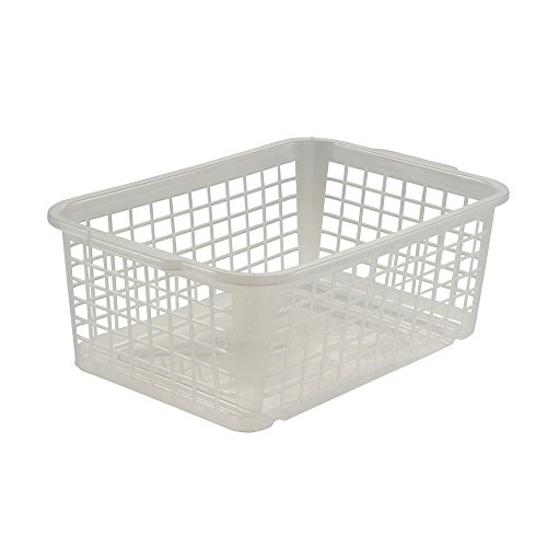 keeeper Cesta de almacenamiento, Plástico resistente (PP), 4,5 l, 30 x 20 x 11 cm, Fred, Transparente neutro