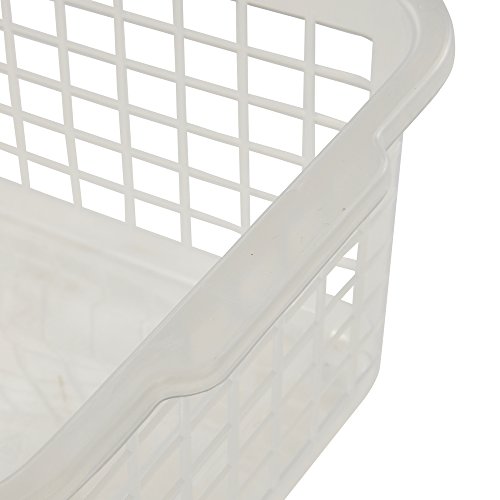 keeeper Cesta de almacenamiento, Plástico resistente (PP), 4,5 l, 30 x 20 x 11 cm, Fred, Transparente neutro