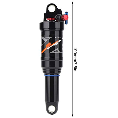 Keenso Amortiguador Trasero de Bicicleta, Amortiguador Trasero de Aire para Bicicleta de montaña con Bloqueo, suspensión de Bicicleta MTB de 165mm 190mm 200mm(200mm)