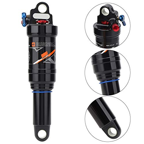 Keenso Amortiguador Trasero de Bicicleta, Amortiguador Trasero de Aire para Bicicleta de montaña con Bloqueo, suspensión de Bicicleta MTB de 165mm 190mm 200mm(200mm)