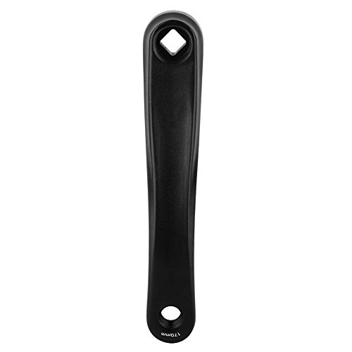 Keenso Bielas del Bici, Biela Izquierda Ligera de Aluminio de 170 mm (Rómbico-Negro)