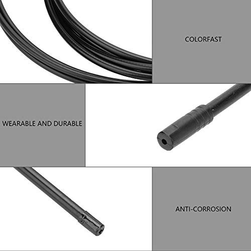 Keenso Cable Metal de Freno, Kit de Funda de Cable de Freno de Cambio de Bicicleta (Negro)