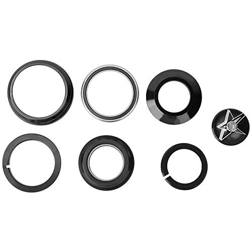 Keenso Pipa Direccion Cónica para Bici, Universal 44-56 mm Accesorios de Rodammientos Sellados Bici MTB (Negro 44 / 56MM)