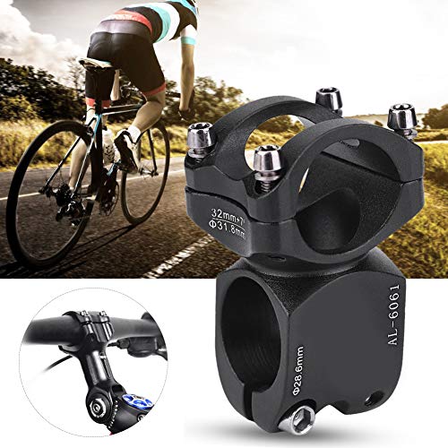 Keenso Potencia para Acortar Distancia al Manillar, 7 Grados, Potencia Corto para Bicicleta de Carretera, MTB