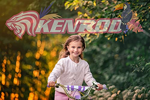 KEN ROD Bici Infantil con Ruedines | Bicicleta Niños de 3 a 8 años | Bicicleta con Ruedines | Bicicletas con Cesta y Ruedines | Color: Morado 18 Pulgadas