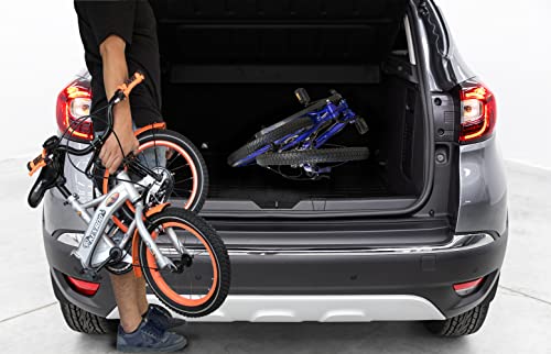 KEN ROD Bici Infantil con Ruedines | Bicicleta Niños de 3 a 9 años | Bicicleta con Ruedines | Bicicletas con Cesta y Ruedines | Color: Azul 14 Pulgadas