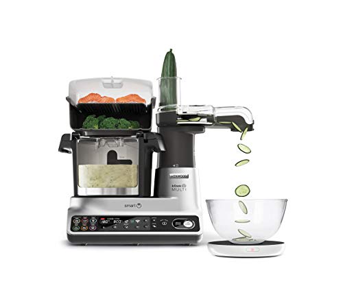 Kenwood kCook Multi Smart CCL450SI Robot de Cocina Multifunción con Wifi Controlable con una App desde el Móvil, con +600 Recetas Gratuitas, Balanza integrada, 1500 W, Capacidad 4,5L