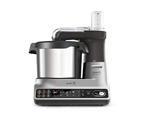 Kenwood kCook Multi Smart CCL450SI Robot de Cocina Multifunción con Wifi Controlable con una App desde el Móvil, con +600 Recetas Gratuitas, Balanza integrada, 1500 W, Capacidad 4,5L