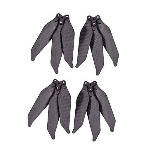 kesoto 4 Pares De Hélices De 3 Palas De Fibra De Carbono para Alas Plegables DJ Drone Pro Mavic