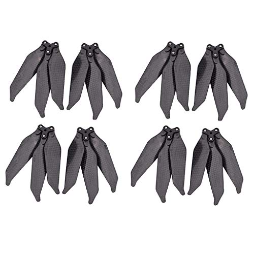 kesoto 4 Pares De Hélices De 3 Palas De Fibra De Carbono para Alas Plegables DJ Drone Pro Mavic