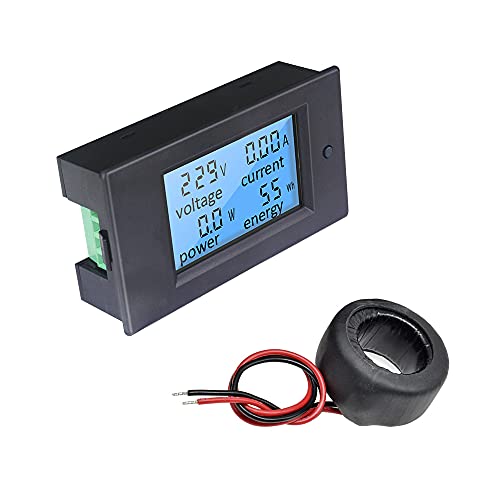 KETOTEK Voltimetro Amperimetro Multimetro AC 80-260V 100A CT LCD Digital Vatimetro Medidor de Energia Electrica Medidor de Voltaje Corriente Potencia Meter Interior