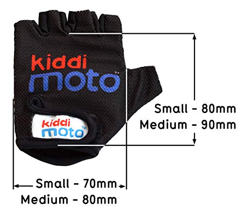 Kiddimoto Guantes de Ciclismo sin Dedos para Infantil (niñas y niños) - Bicicleta, MTB, BMX, Carretera, Montaña (M (5-8 años), Fósil)